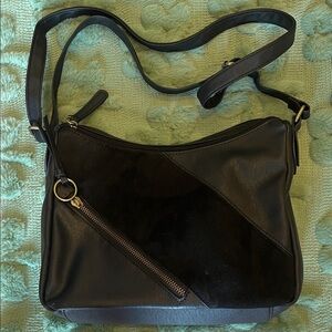 Black Women's Shoulder Bag suede look like new